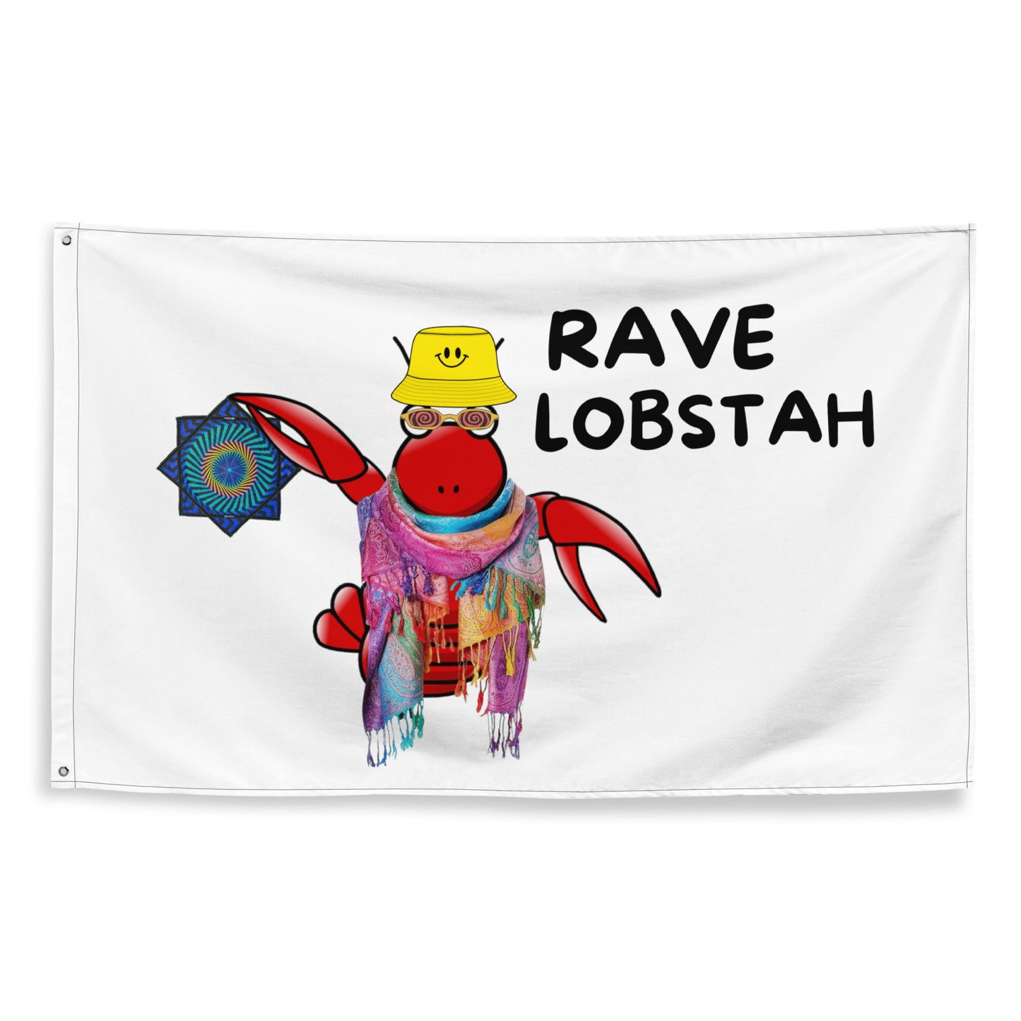 Rave Lobstah Cartoons Series Flag - Summer 2024 Collection