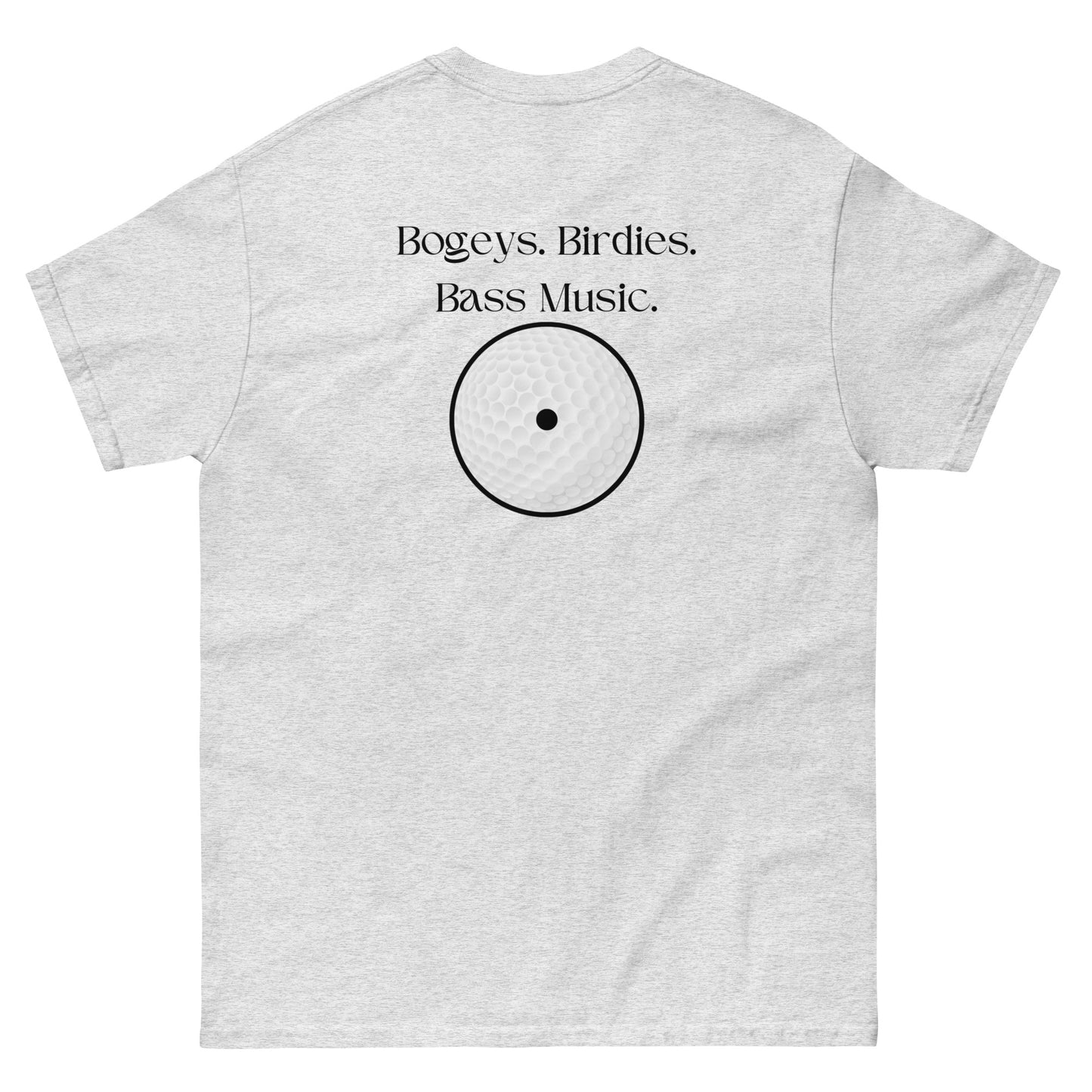 Bogeys Birdies Bass Music Scratch Golf Club Series Tee - Summer 2024 Collection