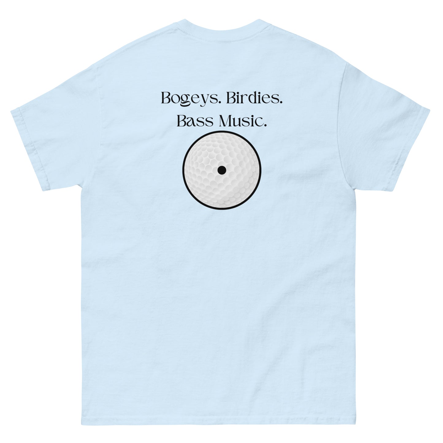 Bogeys Birdies Bass Music Scratch Golf Club Series Tee - Summer 2024 Collection