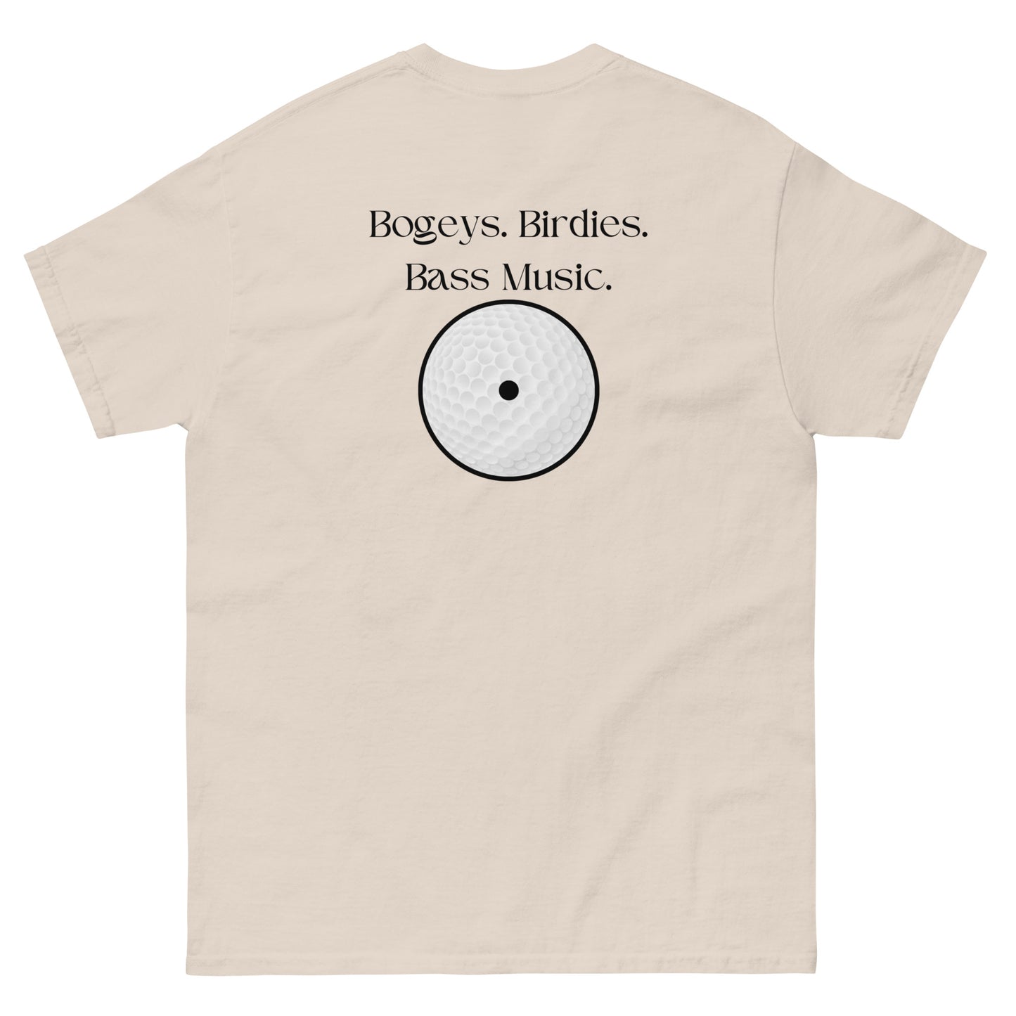 Bogeys Birdies Bass Music Scratch Golf Club Series Tee - Summer 2024 Collection